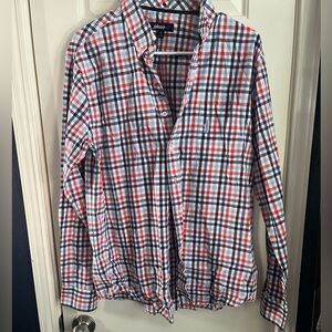 Johnnie-o gingham button-down size M